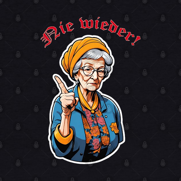 Nie wieder vergessen: Der erhobene Zeigefinger der Zeitzeugen by shirtsandmore4you